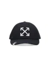 Off-white Curved Visor Baseball Cap In Black Cotton In Black