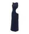 Off-white Cut-out Maxi Dress In Black