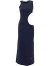 Off-white Cut-out Maxi Dress In Blue