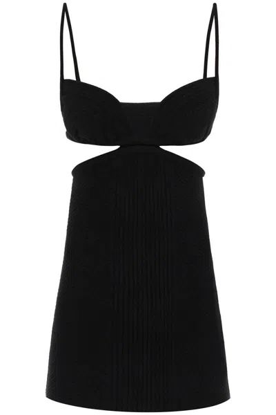 Off-white Cut-out Mini Dress In Black