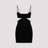 Off-white Off White Black Viscose Blend Mini Dress In Black No Color