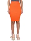Off-white Cut-out Skirt In Orange