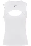 OFF-WHITE CUT-OUT TANK TOP
