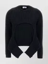 Off-white Cut-out Wool Blend Knit Sweater