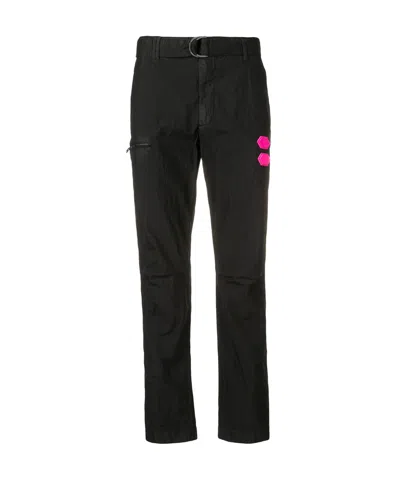 Off-white D-ring Belt Trousers In Black