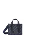 Off-white Quilted Diag Pattern Tote Bag In Blue