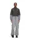 Off-white Dark Gray Off Parachute Jacket In Green