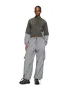Off-white Dark Gray Off Parachute Pants In Grey