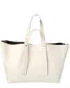 Off-white Day Off Large Leather Tote In White