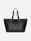 OFF-WHITE DAY OFF LEATHER MEDIUM TOTE BAG