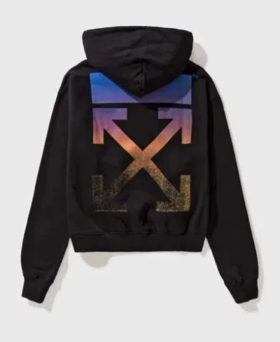 Pre-owned Off-white Degrade Arrow Hoodie In Black
