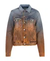 Off-white Degrade Denim Jacket In Blue