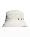Off-white Delave Logo Canvas Bucket Hat In Multi