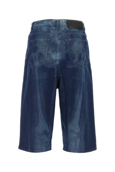 Off-white Body Scan Bermuda Shorts In Blue