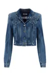 Off-white Off White Denim Jacket With Harness Details In Blue