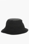 Off-white Denim Bucket Hat With Tone On Tone Logo