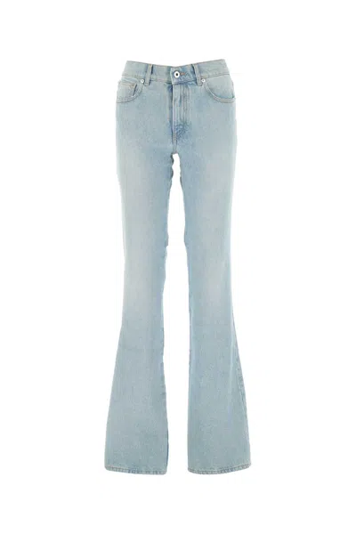 Off-white Denim Flared Jeans In Blue