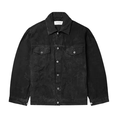 Pre-owned Off-white Denim Jacket 'black'