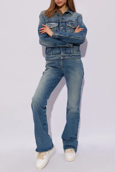 Off-white Denim Jacket In Navy