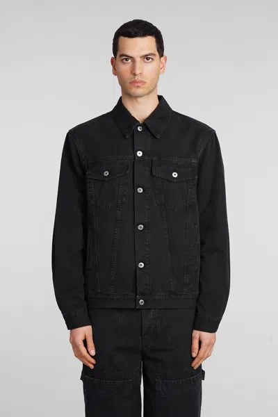 Off-white Denim Shirt Jacket In Black