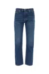 Off-white Indigo Blue Cotton Jeans