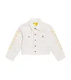Off-white Diagonal Bookish Denim Jacket In White