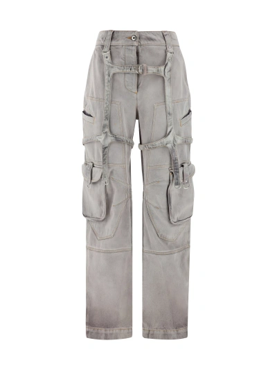 Off-white Denim Trousers In Burnished Lilac No Colour