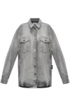 Off-white Denim Shirt In Gray