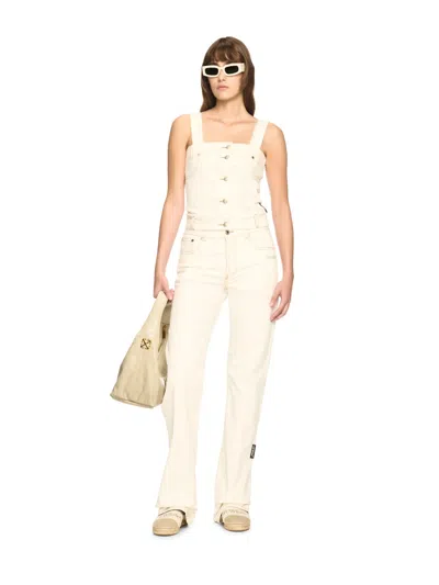 Off-white Denim Susy 5pkt Pants In Neutrals