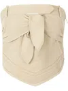 Off-white Denim Top In Neutrals