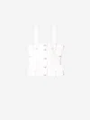 Off-white Quilted Suspenders In White