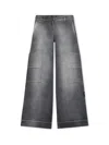 Off-white Denim Toybox Cargo Pants In Gray