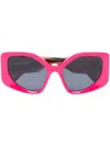 Off-white Denver Logo-print Sunglasses In Rosa