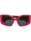 Off-white Af Denver Sunglasses In Cherry Dark Grey