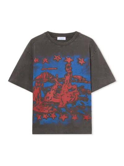 Off-white Desert Ow Skate S/s Tee In Multi
