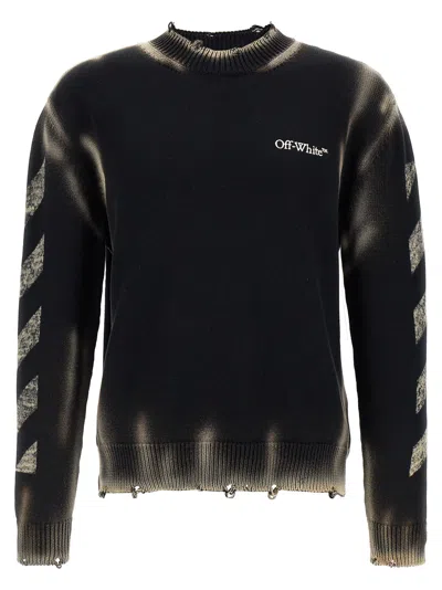 OFF-WHITE DIAG ARR CORROSION SWEATER