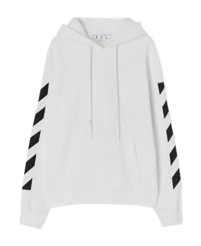 Off-white Diag Arrow Hoodie In White