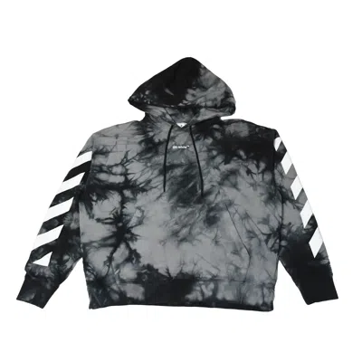 Off-white Diag Arrow Tie Dye Skate Hoodie Grey Black In Xl