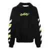 Off-white Diag Arrows-logo Hoodie In Black