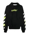 Off-white Diag Arrows-logo Hoodie In Black
