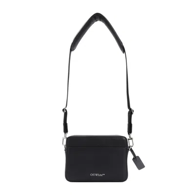 Off-white Diag Black Calf Leather Camera Bag