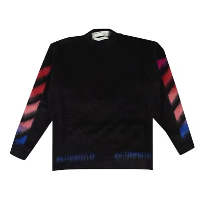 Pre-owned Off-white Diag Brushed Knitwear 'black'