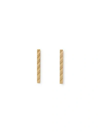 Off-white Diag Earrings In Gold