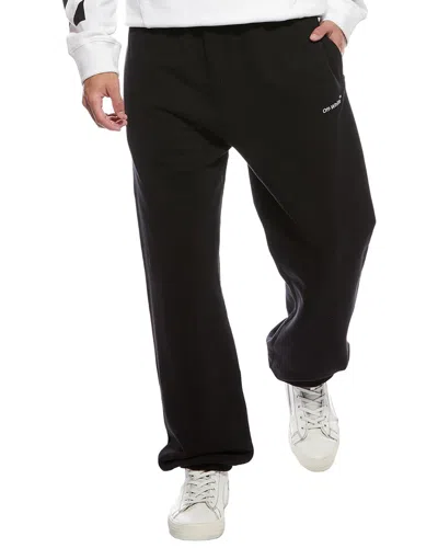 Off-white Diag Helvetica Slim Sweatpant In Black