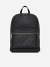 Off-white Binder Leather Backpack In Black