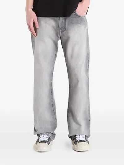 Off-white Diag Loose-fit Jeans In Gray