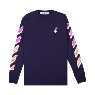 Pre-owned Off-white Diag Marker T-shirt 'purple'