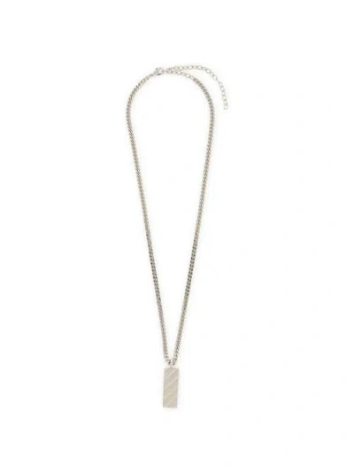 Off-white Diag Necklace In Metallic