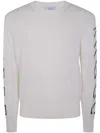 Off-white Off White Men Diag Outline Knit Crewneck