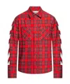 Off-white Diag Checked Flannel Shirt In Red